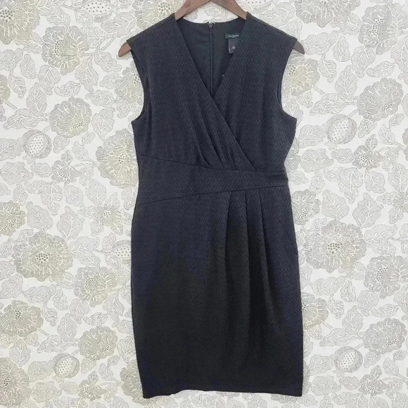 NWOT Ann Taylor Wrap Sleeveless Textured Sheath Dress S - Picture 1 of 8